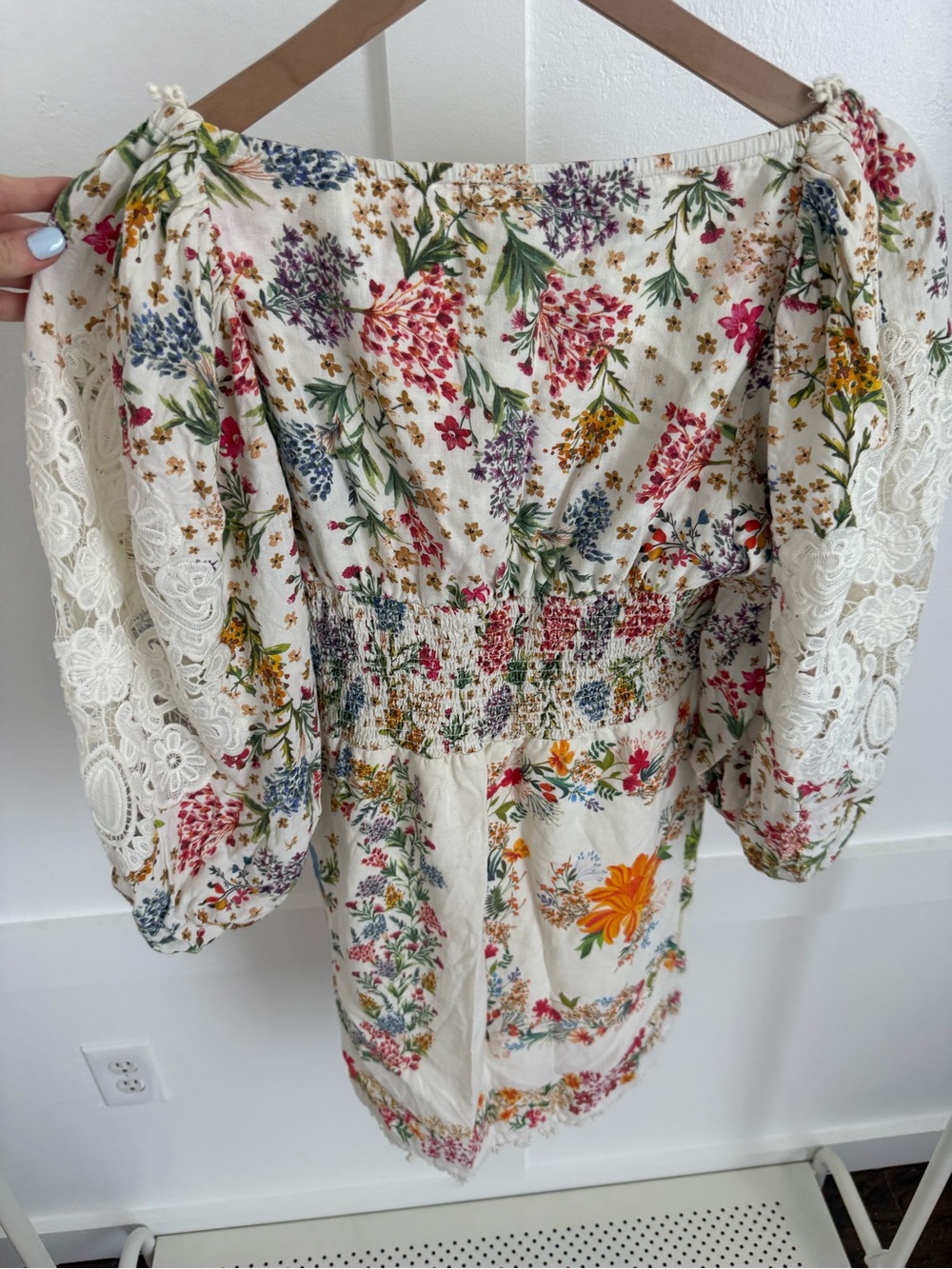 Farm Rio Delicate Forest Scarves Mini Dress - Picture 4 of 4